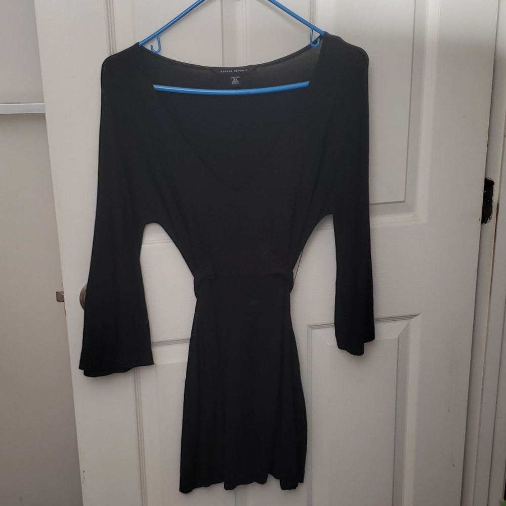 Black stretchy Banana Republic dress